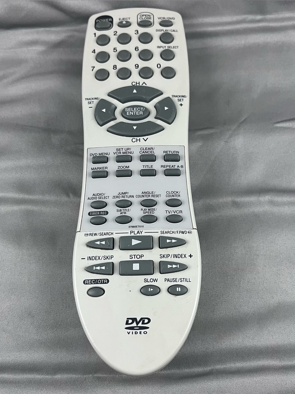 Sansui Memorex Orion 076R0ET050 TV DVD VCR Combo Video Remote Control OEM Works